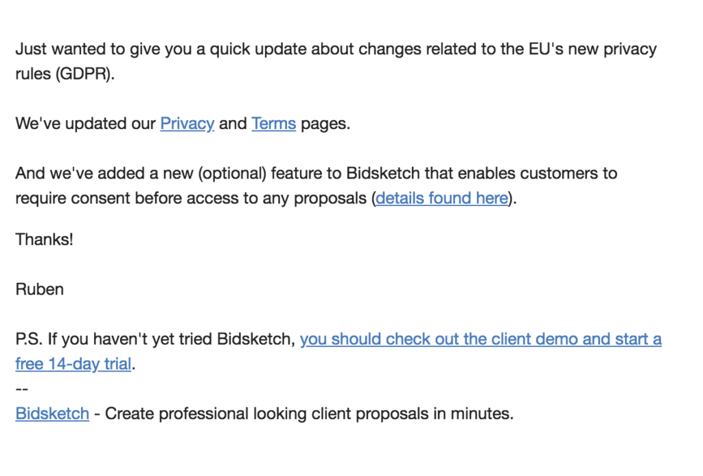 bidsketch gdpr email